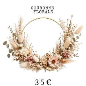 Atelier couronne florale en fleurs séchées et stabilisées